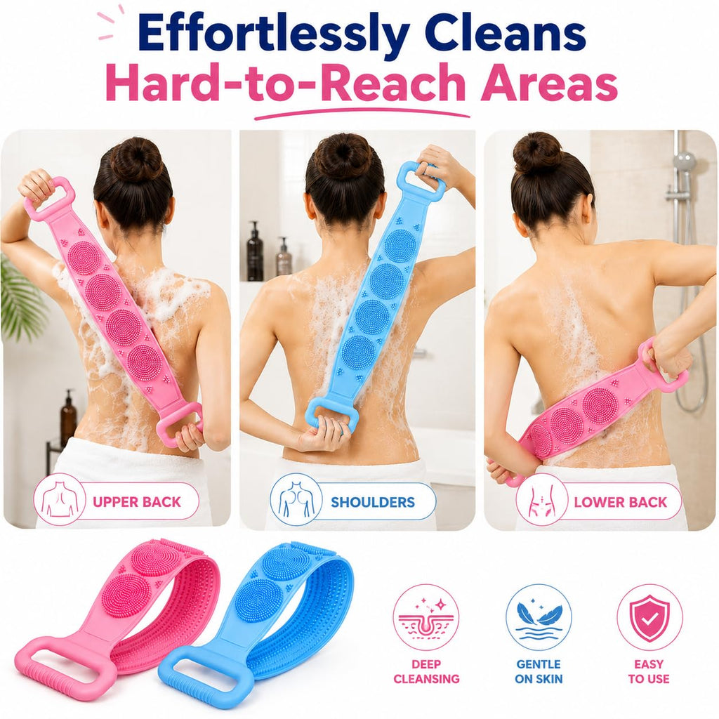 🛁Silicone Bathing Scrubber Belt for Men & Women