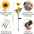 Solar LED Sunflower Garden Lights